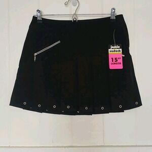 New Jamie Sadock Skirt Airwear Lined Pleated Swing Golf Pickleball Skort 2 Black